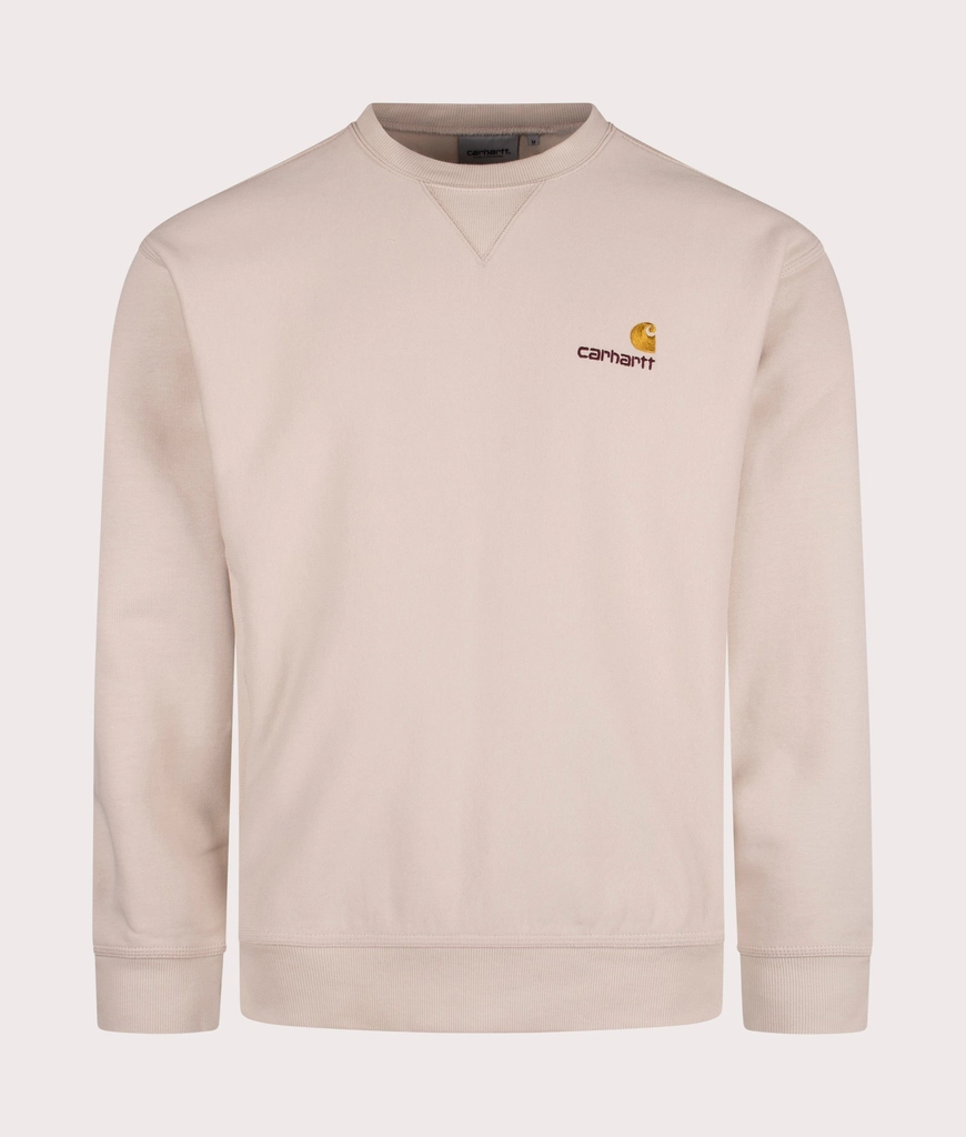 Carhartt WIP Mens Relaxed Fit American Script Sweatshirt